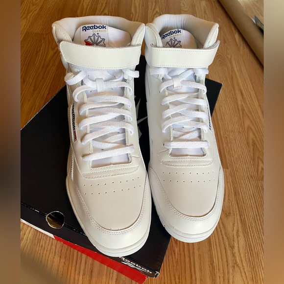 Reebok LAST PAIR hightops new sz 14 white in box. Fun old school w ankle… - Picture 4 of 8